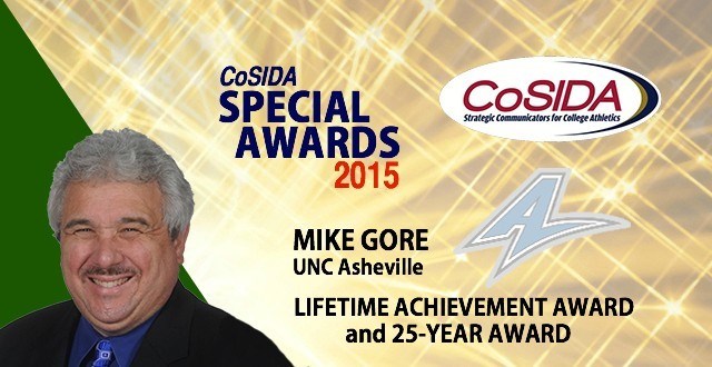 Special Awards Salute: Mike Gore (UNC Asheville), Lifetime Achievement Award & 25-Year Award